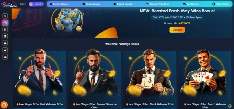 betchain casino Gameplay