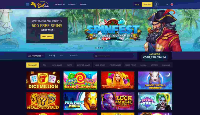 betchain casino Gameplay